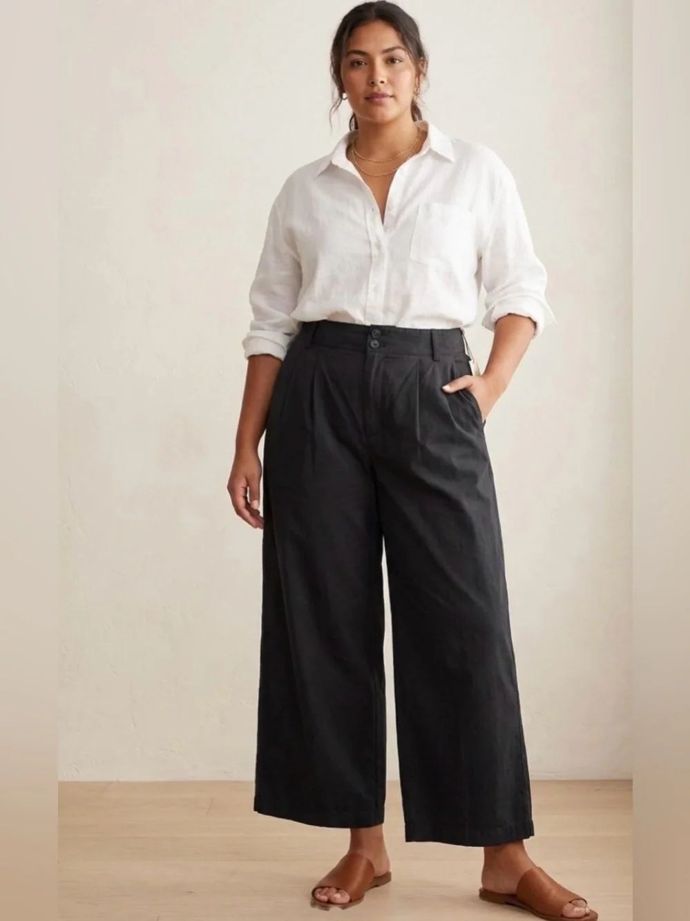 Madewell 00P Black The Harlow Wide Leg Pants